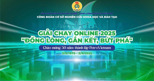 C&ocirc;ng đo&agrave;n Nghi&ecirc;n cứu khoa học v&agrave; đ&agrave;o tạo tổ chức Giải chạy online "Đồng l&ograve;ng, Gắn kết, Bứt ph&aacute;"