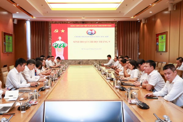 Đảng bộ Bộ m&aacute;y Quản l&yacute; v&agrave; Điều h&agrave;nh Petrovietnam triển khai sinh hoạt Chi bộ đồng loạt