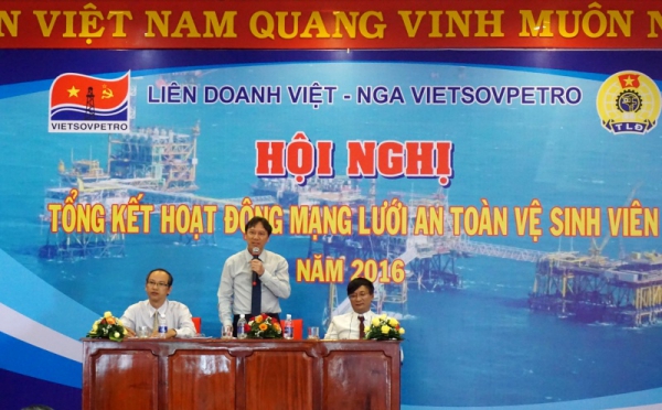 Công đoàn Vietsovpetro tổng kết hoạt động mạng lưới An toàn – Vệ sinh viên