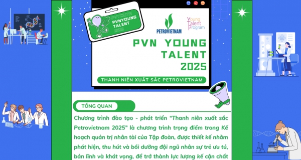 Petrovietnam triển khai chương tr&igrave;nh đ&agrave;o tạo "Thanh ni&ecirc;n xuất sắc", kiến tạo thế hệ kế nhiệm